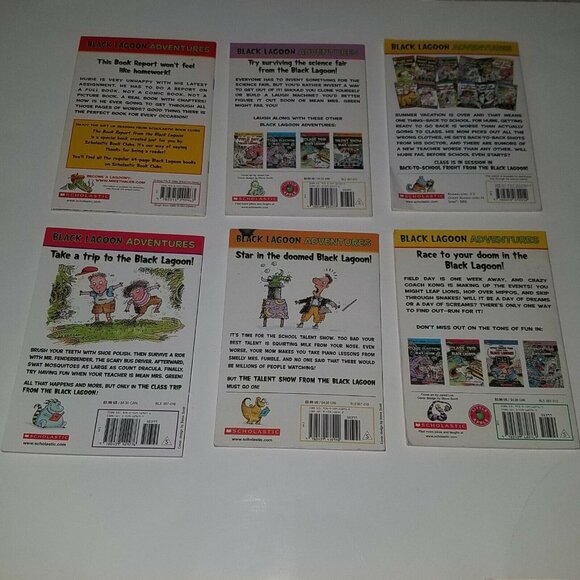 9 Black Lagoon PBK Book Lot Mike Thaler Talent Show Field Day Class Trip School - Picture 3 of 8